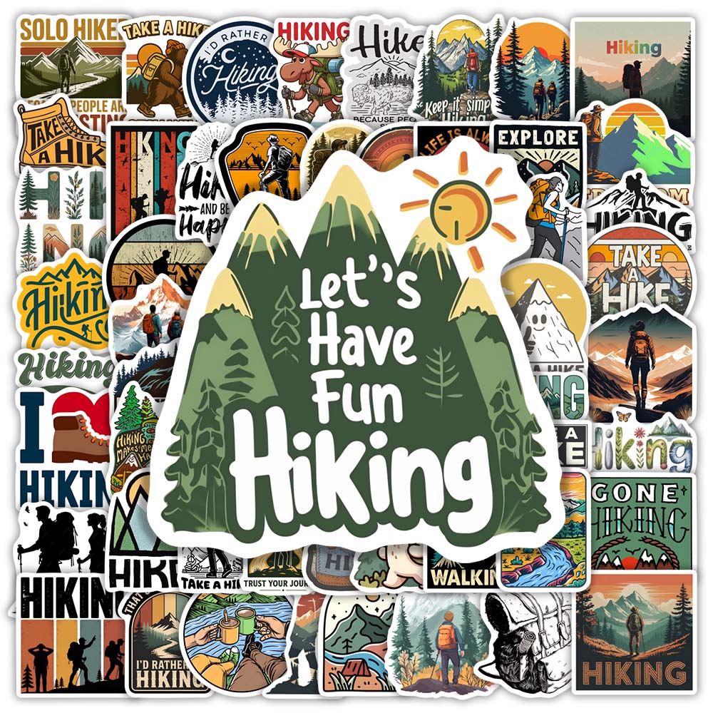 Outdoor Adventure Gifts - Serin Açık Hava Macera Yürüyüş Çıkartmaları