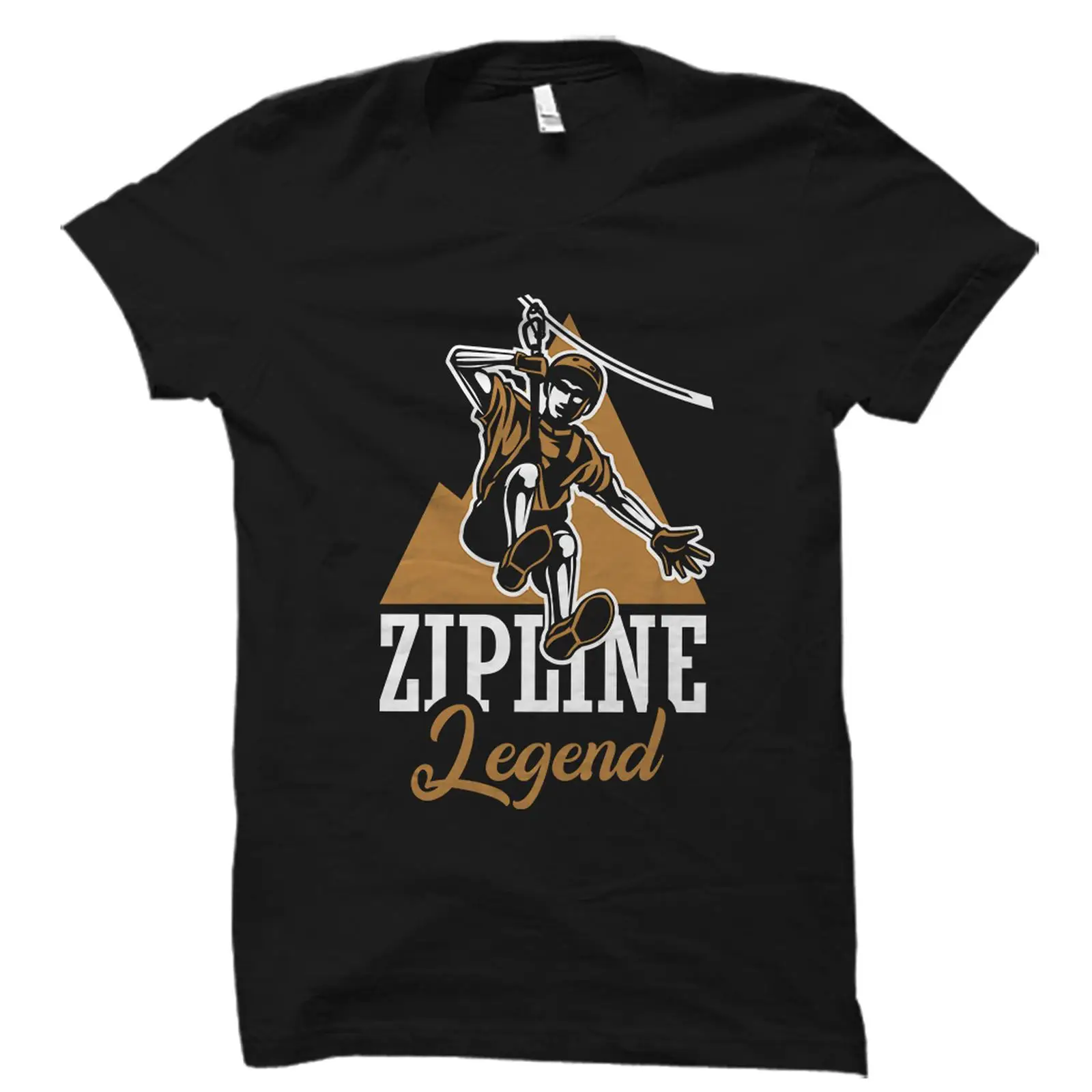 Outdoor Adventure Ziplines & Waterfall - Zipline Legend Tişörtü Komik Ziplining Açık