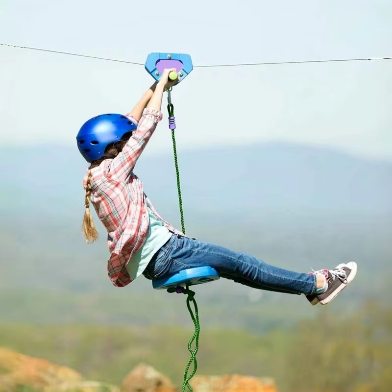 Outdoor Adventure Ziplines & Waterfall - Açık Hava Zipline Oyun Seti, Arka