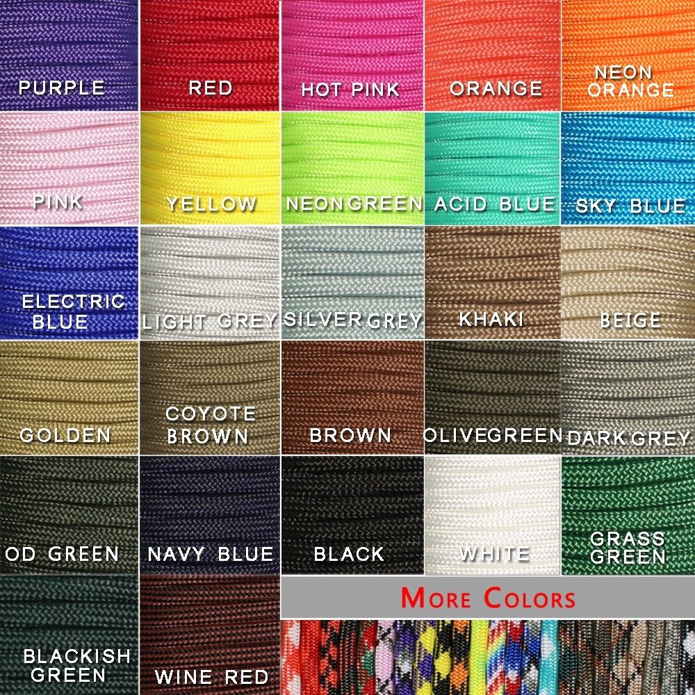 1 adet 100FT 27 Renk 550 Parac - Paracord 550 Feet incelemesi ve fiyatı