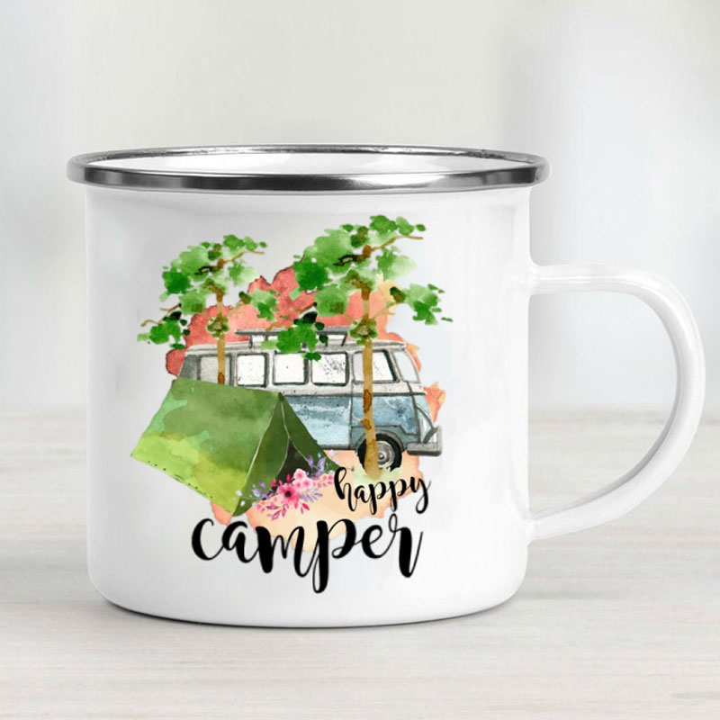Kampçı Arabası Emaye Kupa Mace - Outdoor Adventure Gifts incelemesi ve fiyatı